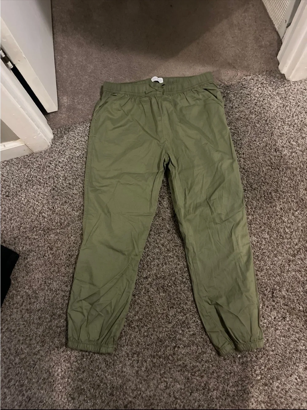 The Children's Place Olive Green Jogger Capri Pants girls size 14